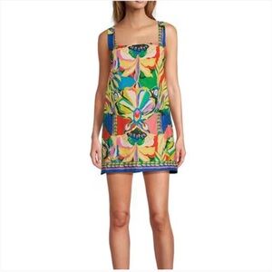Antonio Melani Eliana Printed Linen Blend Dress